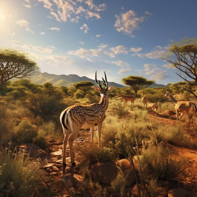 Sonniger tag in Südafrika