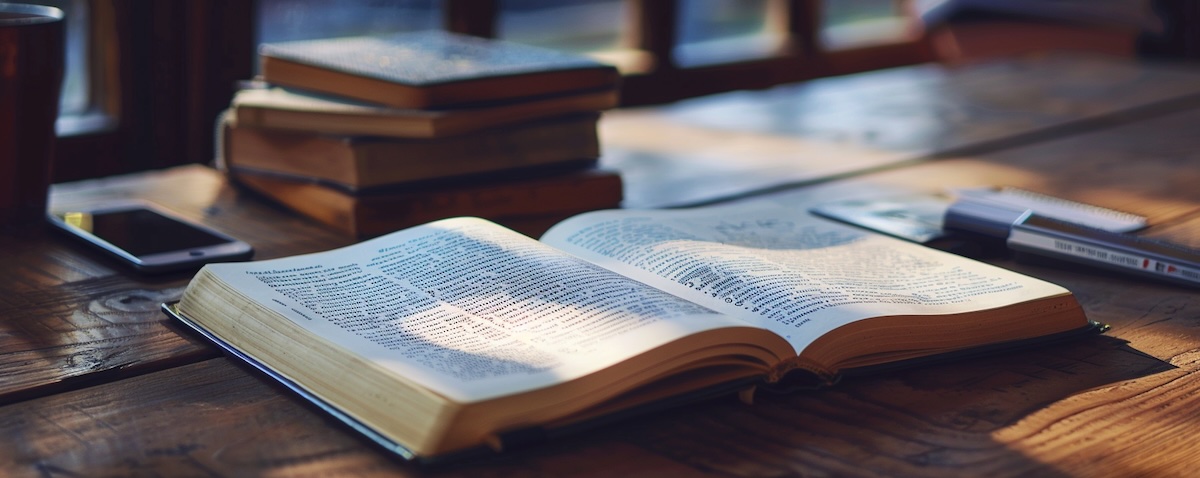Sprachvergleich Afrikaans und Deutsch, Notizbuch mit Wörtern beider Sprachen